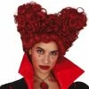 Fiestas Guirca Curly Queen Of Hearts Wig Fairytale Costumes