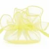 Partydecor 10 Light Yellow Organza Bags Large 25cm Wedding Favours
