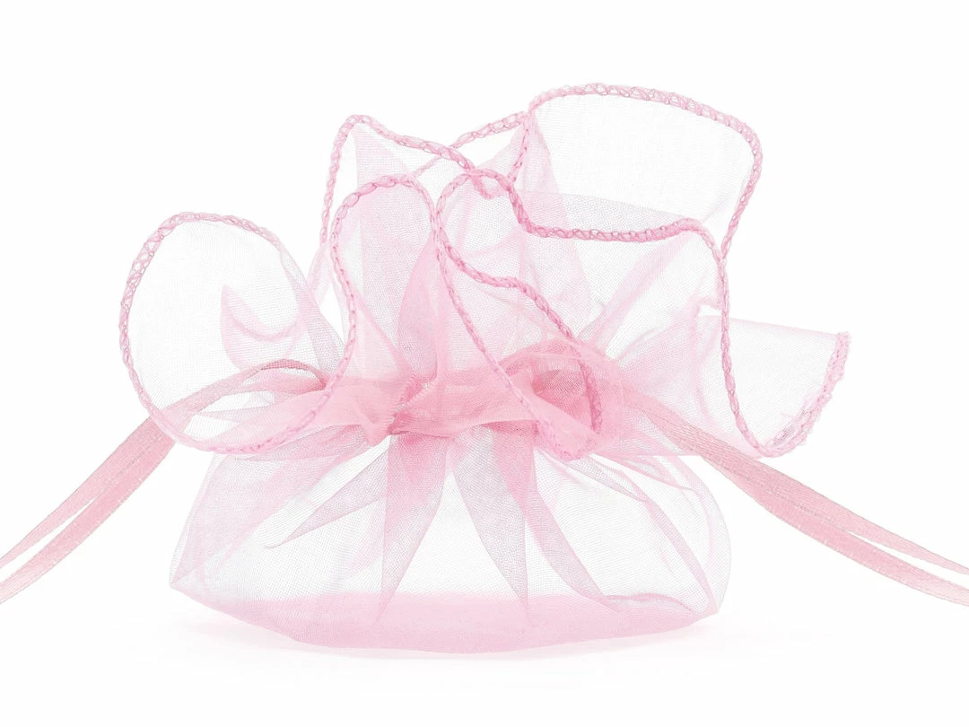 Partydecor 10 Pink Organza Bags Large 25cm
