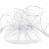 Partydecor 10 White Organza Bags Large 25cm Wedding Favours