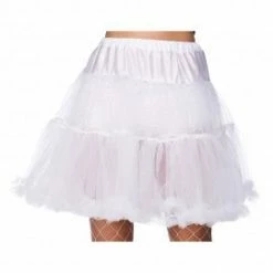 Wicked 18" Long White Petticoat