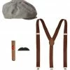 Widmann 1920's 1920s Men's Gangster Costume Accessories Kit