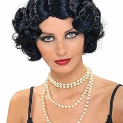 Bristol 1920s Vintage Hollywood Flapper Wig Black 1920's