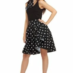 Bristol 1950's Rock N Roll Black And White Polka Dot Skirt Decades And History
