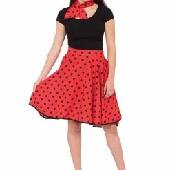 Bristol 1950's Rock N Roll Skirt Red Decades And History