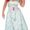Funshack 1950s Day Dress Blue Costume