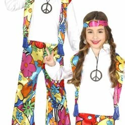 Fiestas Guirca Decades And History 1960s Hippie Childrens Costume