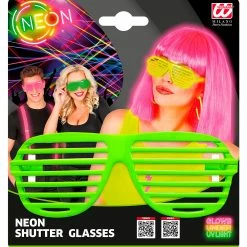 Widmann Neon Green Shutter Glasses 1980's