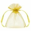 Partydecor 20 Gold Organza Bags 7.5 X10cm Wedding Favours