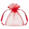 Partydecor Wedding Favours 20 Red Organza Bags 7.5 X10cm
