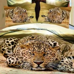 My Fancy Dress Creeping Leopard 3D Duvet Cover Bed Set