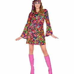 Widmann Decades And History 60's Psychedelic Hippie Costume Ladies