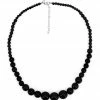 Widmann 1950's 70's Beaded Necklace Black