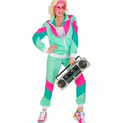 Widmann 1980's 80's Blue Shell Suit Costume