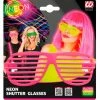 Widmann 1980's Neon Pink Shutter Glasses