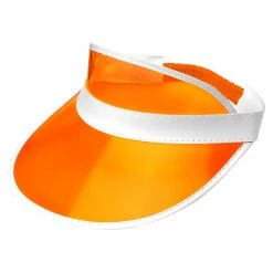 Widmann 1980's 80's Sun Visor Hat Orange