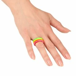 Wicked 1980's 80s Neon Rings