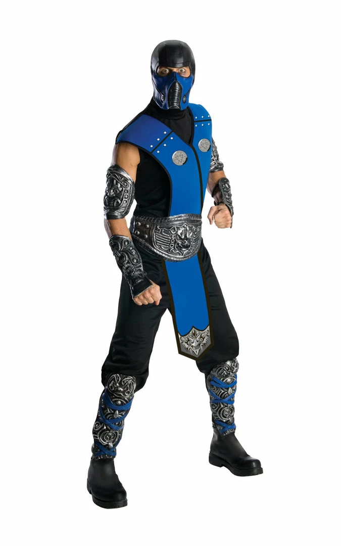 Rubies Superhero & Villiain Adult Sub-Zero Costume Deluxe Mortal Kombat