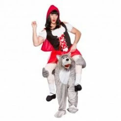 My Fancy Dress Animal Carry Me Wolf Red Riding Hood Costume