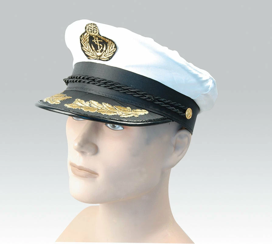 Bristol Adults Deluxe Sailor Captains Cap Sailor Costumes