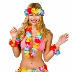 Wicked Hawaiian Costumes Aloha Lei Hawaiian Set