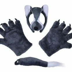 Bristol Kid's Halloween Animal Costume Kit Wolf