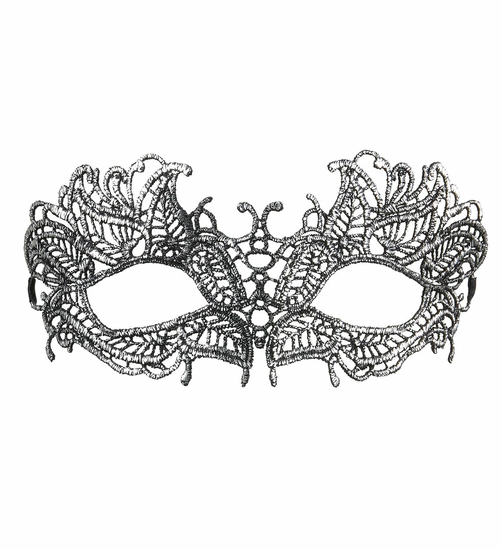 Widmann Costume Accessories Antique Silver Lace Eye-mask