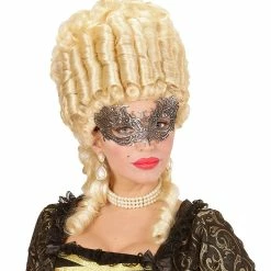 Widmann Costume Accessories Antique Silver Lace Eye-mask