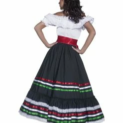 Smiffy's Day Of The Dead Costumes Authentic Western Sexy Senorita Costume