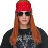 Widmann Axel Rose Wig With Bandana And Sunglasses 1980's