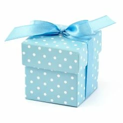 Partydecor Baby Sky Blue Favour Boxes Pack Of 10