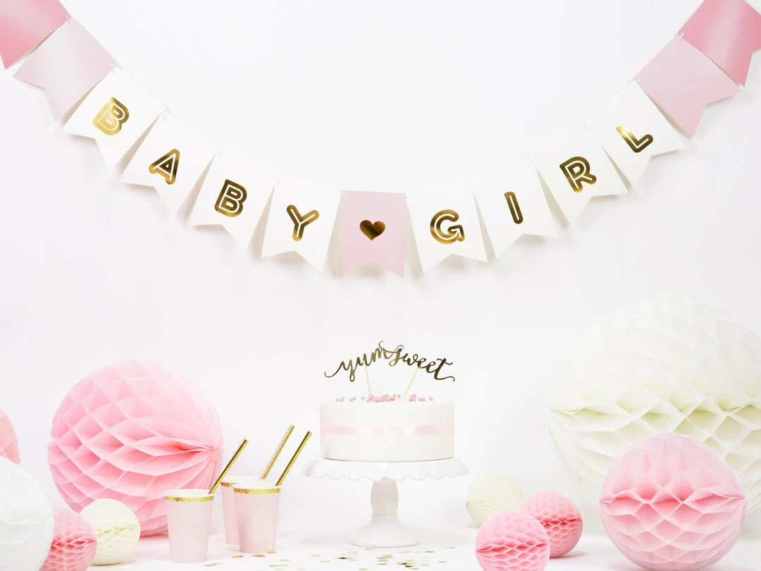 Partydecor Party Supplies Banner Baby Girl 15 X 160 Cm