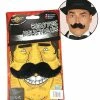 Fiestas Guirca Beards & Moustaches Black Handlebar Fake Moustache