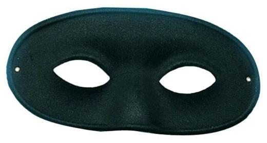 Bristol Masks Black Satin Gents Masquerade Mask
