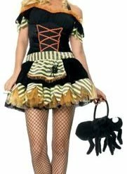 Halloween Leg Avenue 2pc Black Widow Witch Costume