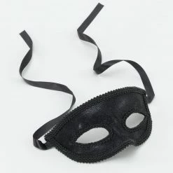Bristol Black Eye Mask And Ribbon Ties