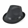 Bristol 1970's Black Fedora Blues Brothers Hat Deluxe