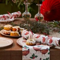 Partydecor Botanical Holly Pheasant Napkins Christmas Gift And Decoration Ideas