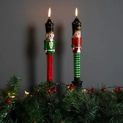 Talking Tables Botanical Nutcracker Moulded Candles 2 Pack Christmas Gift And Decoration Ideas