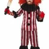 Fiestas Guirca Halloween Mad Striped Clown Costume Boy