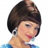 Widmann Brown 70's Party Girl Wig 1970's