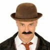 Fiestas Guirca Brown Bowler Or Derby Hat Historical Costumes