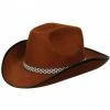 Wicked Western Costumes Brown Felt Cowboy Hat