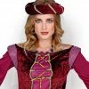 Widmann Burgundy Medieval Headdress With Veil