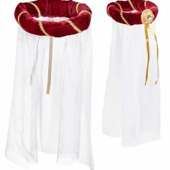 Widmann Burgundy Medieval Headdress With Veil