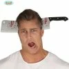 Fiestas Guirca Butcher Cleaver Through Head Headband Halloween Accessories