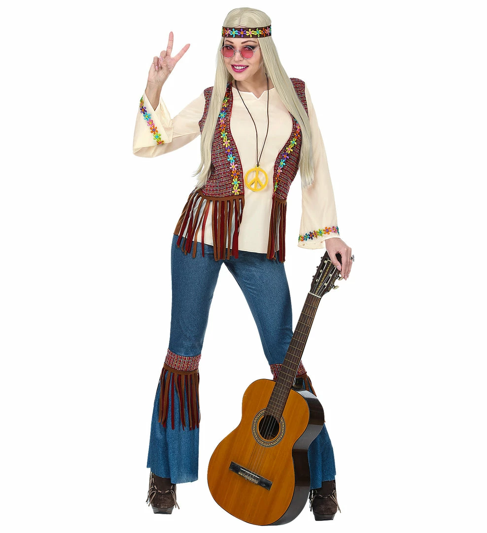 Widmann 1960's California Hippie Costume Ladies