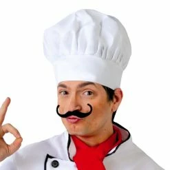 Fiestas Guirca Uniform Costumes Chef Hat White