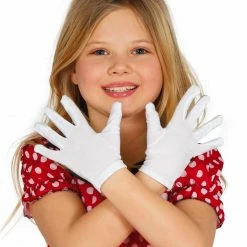 Fiestas Guirca Costume Accessories Child White Gloves
