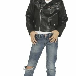 Fiestas Guirca Decades And History Child's Black 50s Rock 'N' Roll Jacket